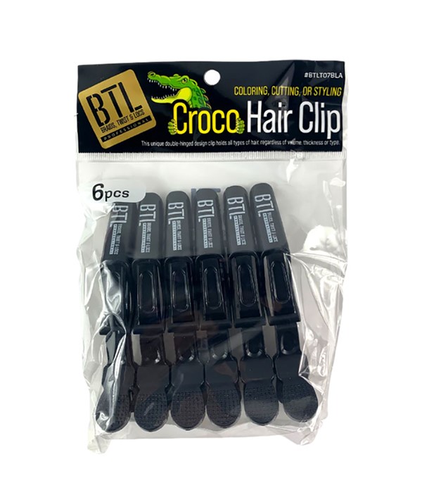 BTL CROCO HAIR CLIP BTLT07BLA 