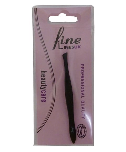 FINE LINESUK TWEEZERS BLACK SLANTED 