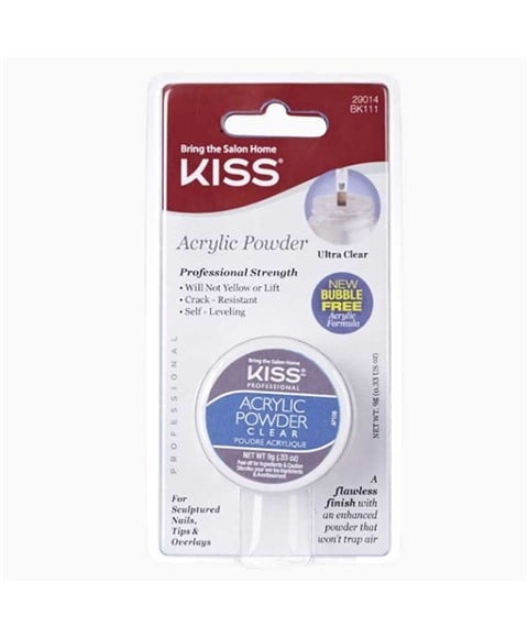 KISS ACRYLIC POWDER ULTRA CLEAR BK111 