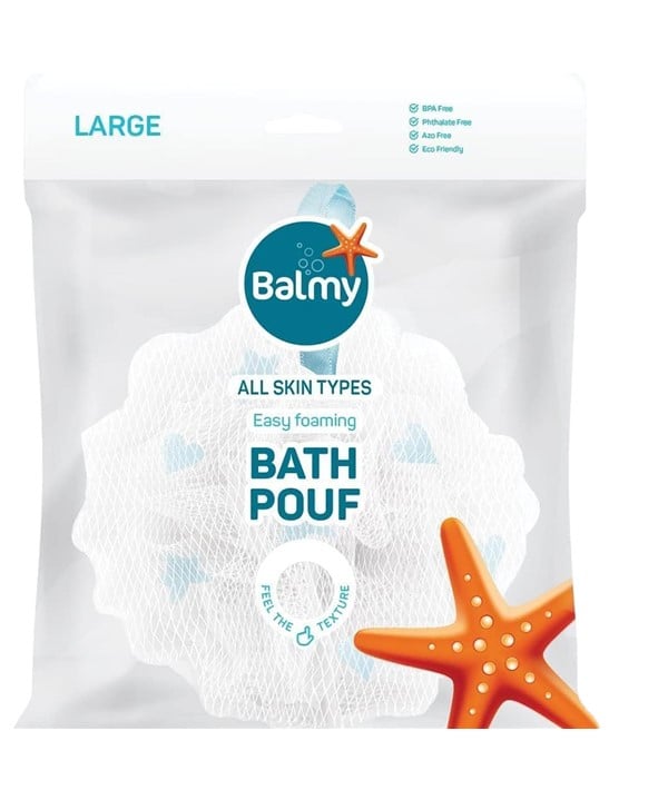 BALMY EASY FOAMING BATH POUF LARGE  