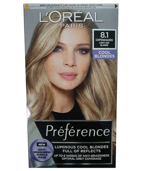PREFERENCE LUMINOUS COOL BLONDES 8.1 LIGHT ASH BLONDE 