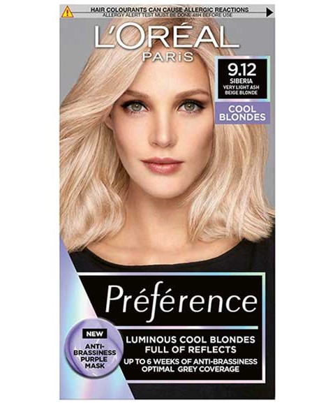 PREFERENCE LUMINOUS COOL BLONDES 9.12 VERY LIGHT ASH 
