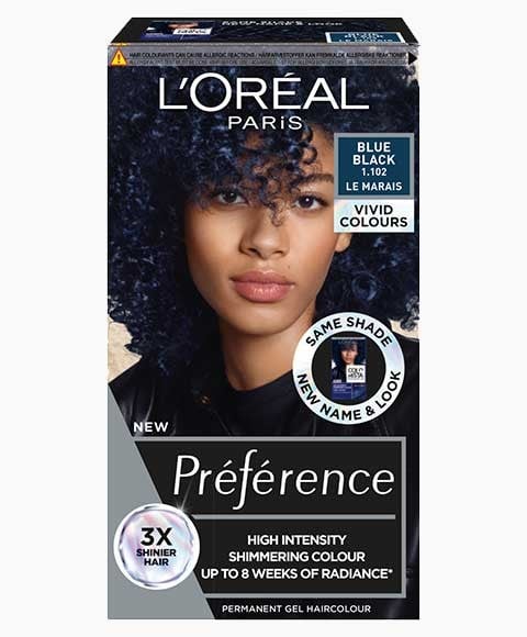 PREFERENCE HIGH INTENSITY PERMANENT GEL HAIR COLOUR BLUE B