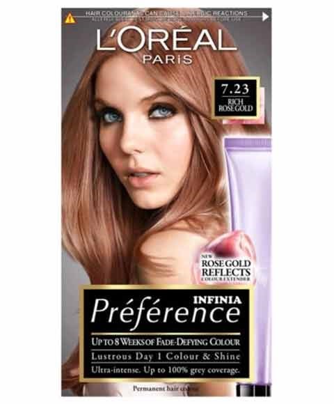 PREFERENCE INFINIA PERMANENT COLOR 7.23 RICH ROSE GOLD 