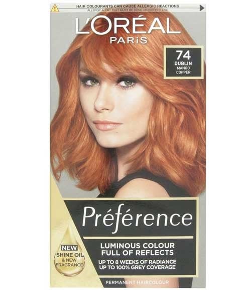 PREFERENCE INFINIA PERMANENT COLOR 74 MANGO INTENSE COPPER