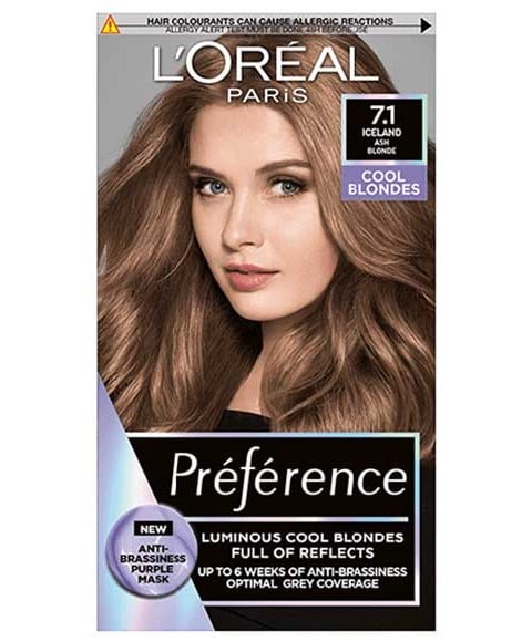 PREFERENCE LUMINOUS COOL BLONDES 7.1 ASH BLONDE 
