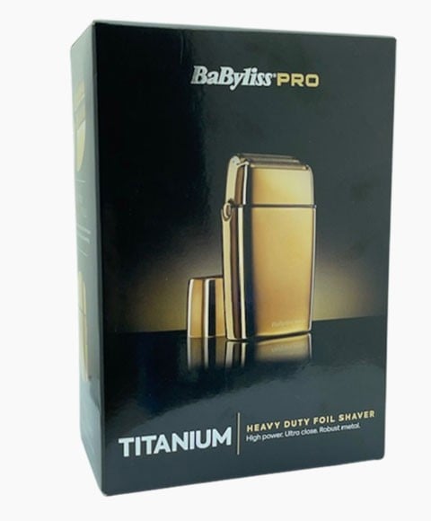 BABYLISS PRO TITANIUM HEAVY DUTY FOIL SHAVER GOLD 