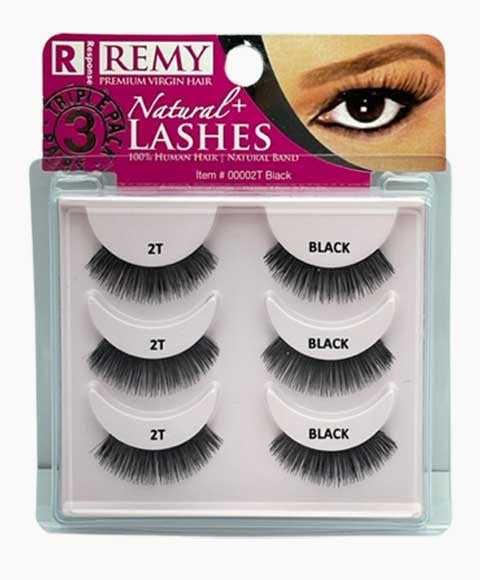 RESPONSE REMY NATURAL PLUS LASHES 2T BLACK 