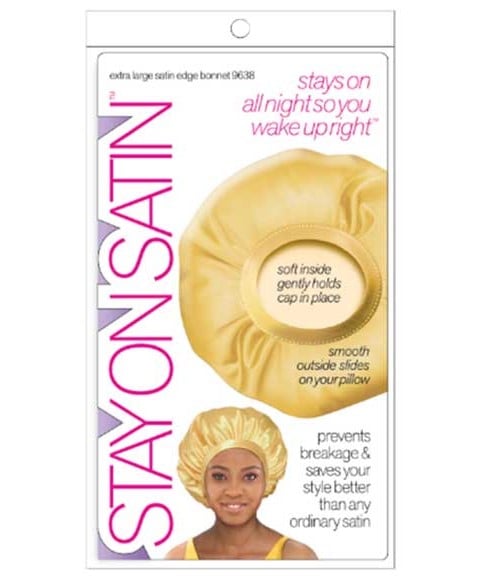 STAY ON SATIN EDGE BONNET 9638AST 