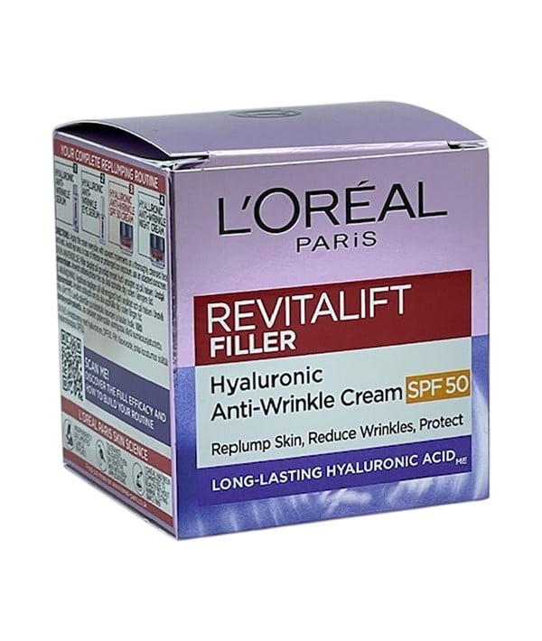 REVITALIFT FILLER HYALURONIC ANTI WRINKLE CREAM SPF50 