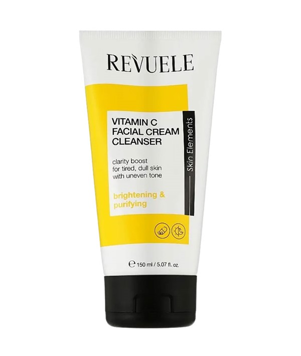 REVUELE SKIN ELEMENTS VITAMIN C FACIAL CREAM CLEANSER 