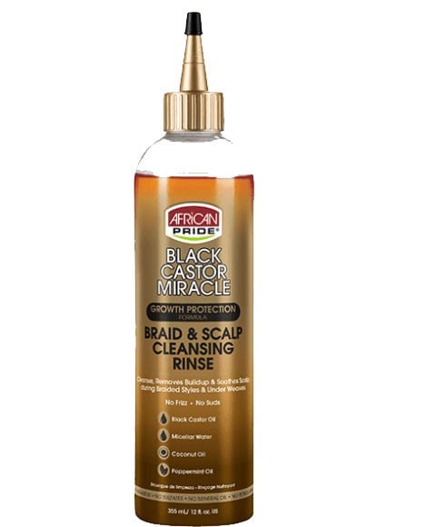 BLACK CASTOR OIL MIRACLE BRAID AND SCALP CLEANSING RINSE 