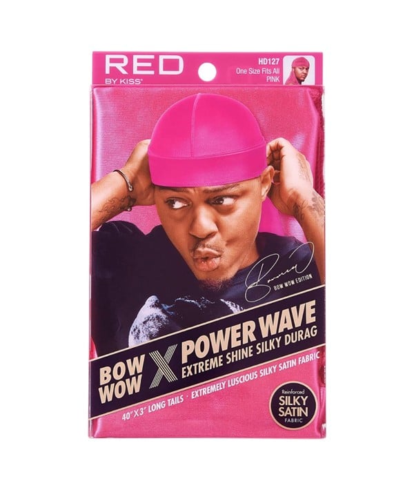 RED BY KISS BOW WOW X POWER WAVE EXTREME SHINE SILKY DURAG