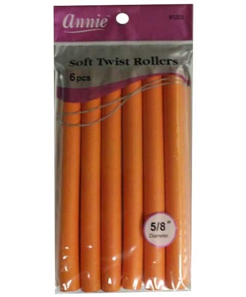 ANNIE SOFT TWIST ROLLERS ORANGE 