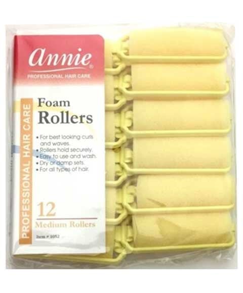 ANNIE FOAM ROLLERS YELLOW 