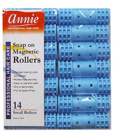 SNAP ON MAGNETIC ROLLERS LIGHT BLUE 