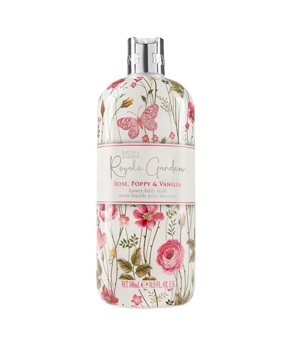 ROYALE GARDEN ROSE POPPY AND VANILLA LUXURY BODY WASH 