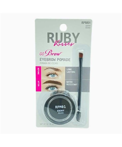 RUBY KISSES GO BROW POMADE RPM01 EBONY 
