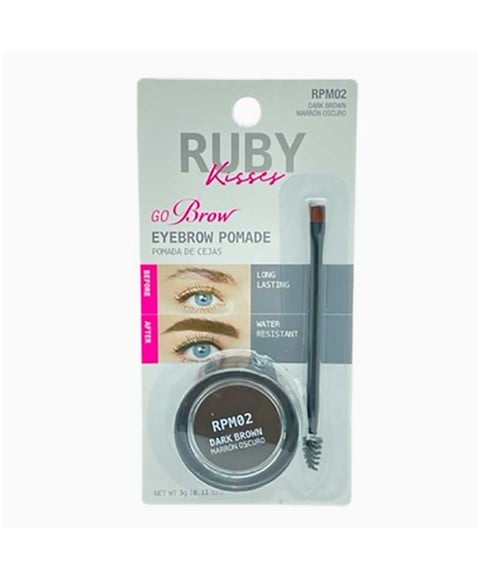 RUBY KISSES GO BROW POMADE RPM02 DARK BROWN 