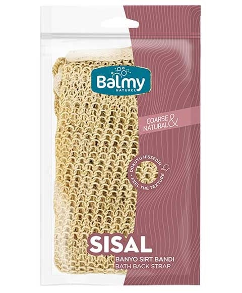 SISAL COARSE AND NATURAL BATH BACK STRAP 