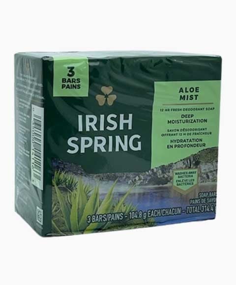 IRISH SPRING ALOE MIST DEODORANT SOAP 