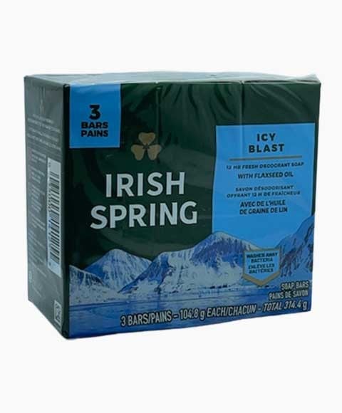 IRISH SPRING ICY BLAST DEODORANT SOAP 