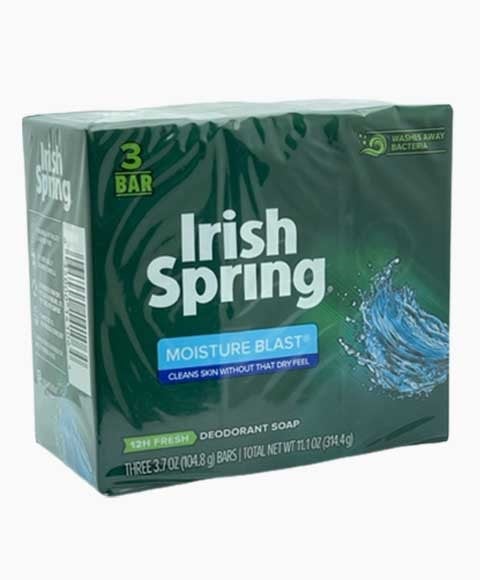 IRISH SPRING MOISTURE BLAST DEODORANT SOAP 