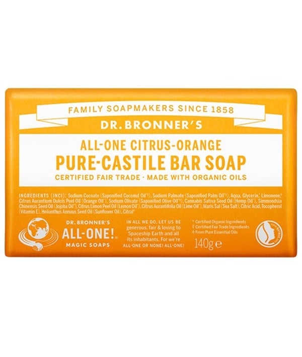 ALL ONE CITRUS ORANGE PURE CASTILE BAR SOAP 
