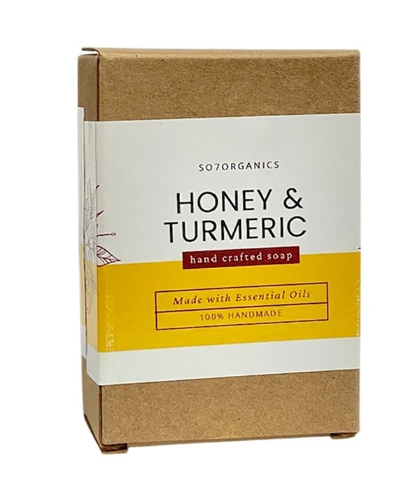 HONEY AND TURMERIC HAND CRAFTED SOAP 