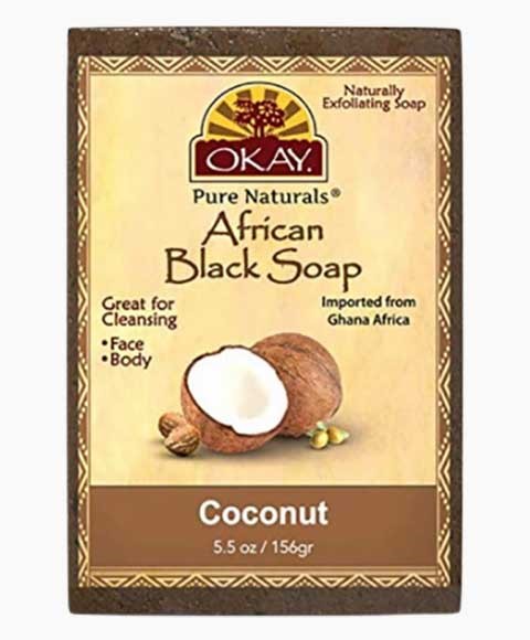 OKAY PURE NATURALS COCONUT AFRICAN BLACK SOAP 