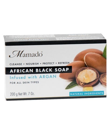 AFRICAN BLACK SOAP INFUSED WITH ARGAN 