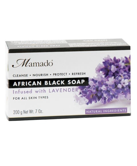 AFRICAN BLACK SOAP INFUSED WITH LAVENDER 