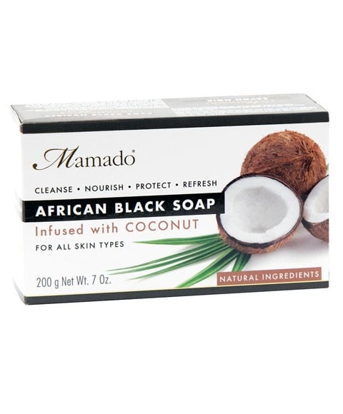 AFRICAN BLACK SOAP INFUSED WITH COCONUT 
