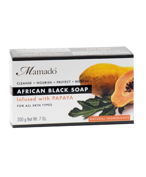 AFRICAN BLACK SOAP INFUSED WITH PAPAYA 