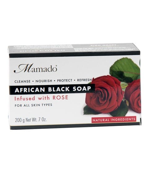 AFRICAN BLACK SOAP INFUSED WITH ROSE 