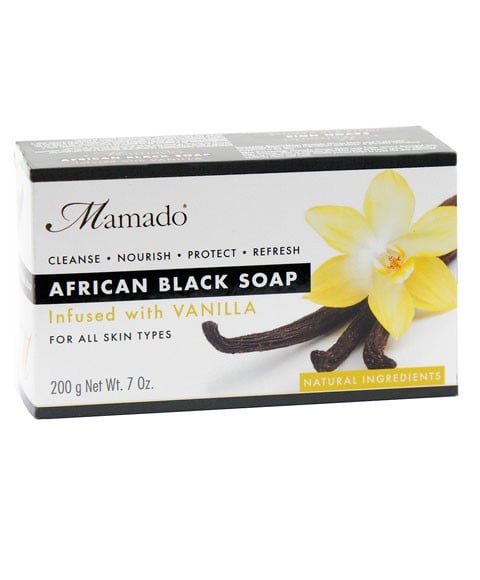 AFRICAN BLACK SOAP INFUSED WITH VANILLA 