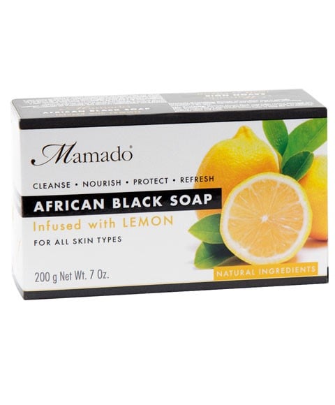 AFRICAN BLACK SOAP INFUSED WITH LEMON 
