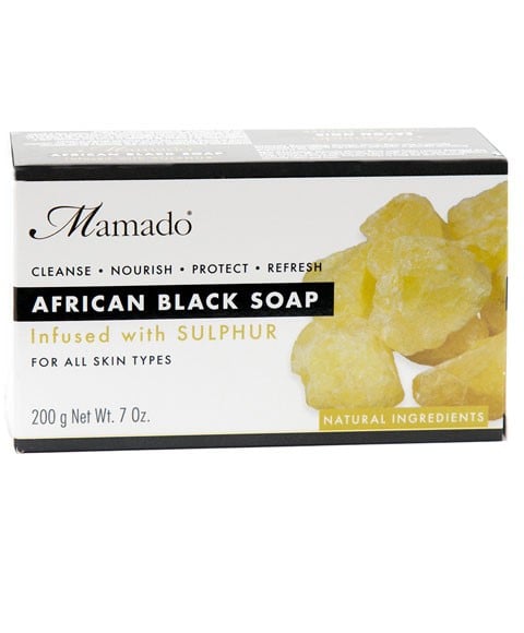 AFRICAN BLACK SOAP INFUSED WITH SULPHUR 