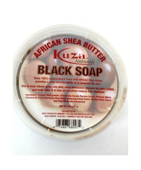 KUZA AFRICAN SHEA BUTTER BLACK SOAP 