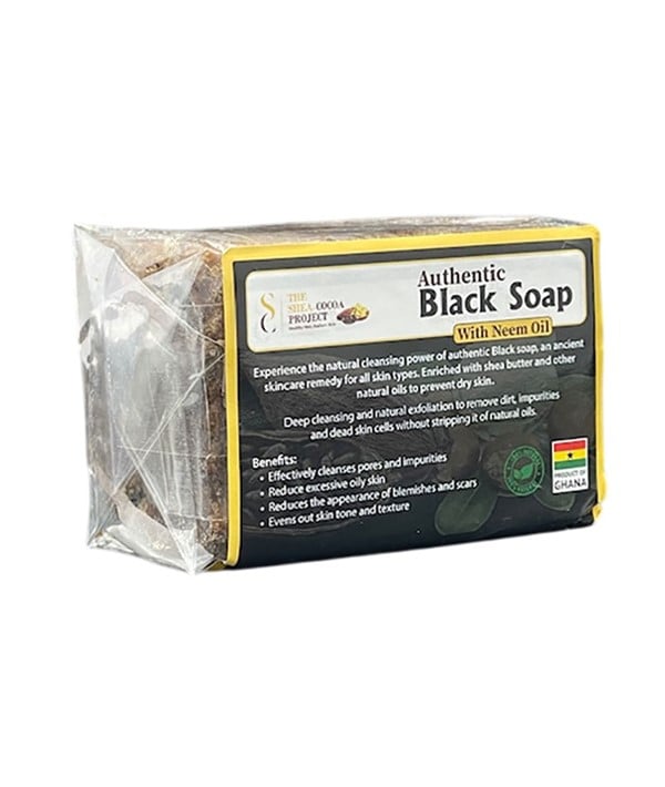 AUTHENTIC BLACK SOAP WITH NEEM OIL 