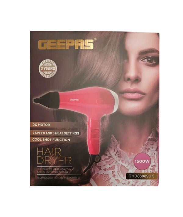 GEEPAS PROFESSIONAL HAIR DRYER GHD86089UK 