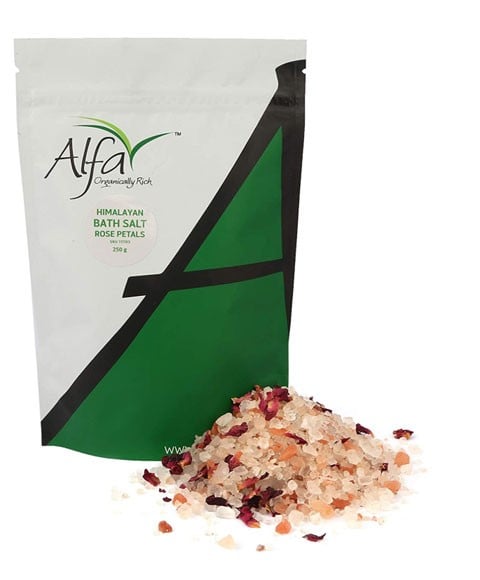 ORIGINALLY RICH HIMALAYAN BATH SALT WITH ROSE PETALS 