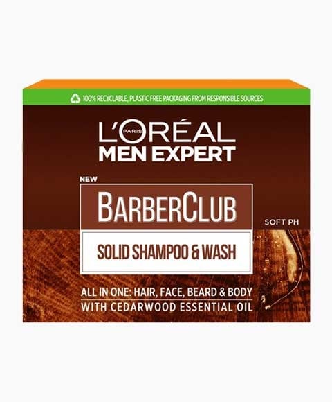 MEN EXPERT BARBERCLUB SOLID SHAMPOO AND WASH 
