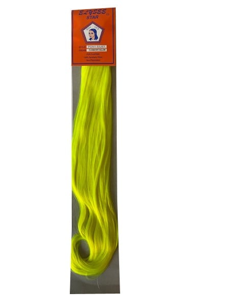 SILKY SYN PONY FLUORSCENT YELLOW 