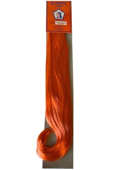 SILKY SYN PONY ORANGE RED 