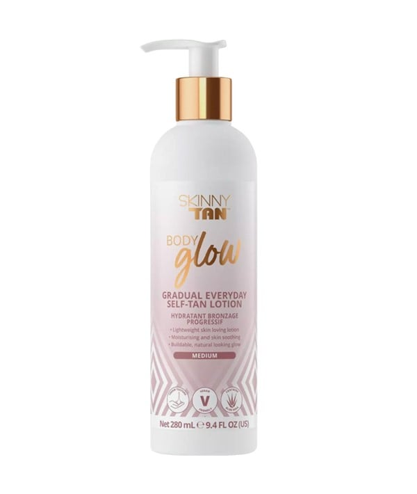 SKINNY TAN BODY GLOW GRADUAL EVERYDAY SELF TAN LOTION MEDI