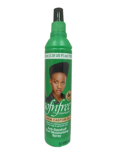 SOF N FREE BLACK CASTOR OIL ANTI DANDRUFF CURL MOISTURIZIN