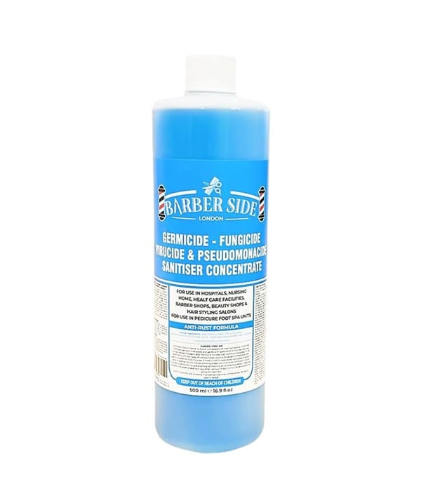 BARBER SIDE LONDON GERMICIDE BLUE SOLUTION 