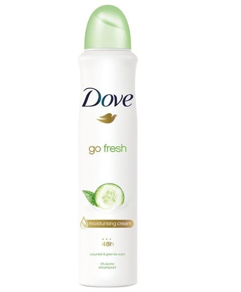 GO FRESH CUCUMBER AND GREEN TEA 48H ANTI PERSPIRANT SPRAY