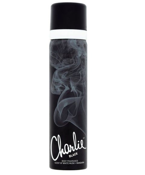 CHARLIE PERFUMED BODY SPRAY BLACK 